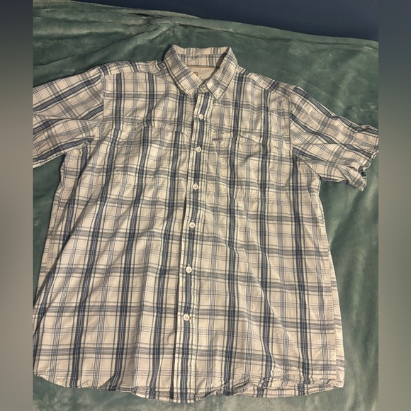 Men’s Carhartt Force Short Sleeve Button Down. Large. - Picture 1 of 8